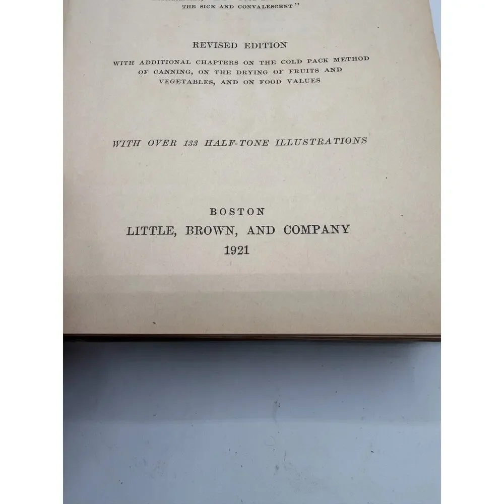 The Boston Cooking-School Cook Book-Fannie Merritt Farmer (1921 Revised Edition)